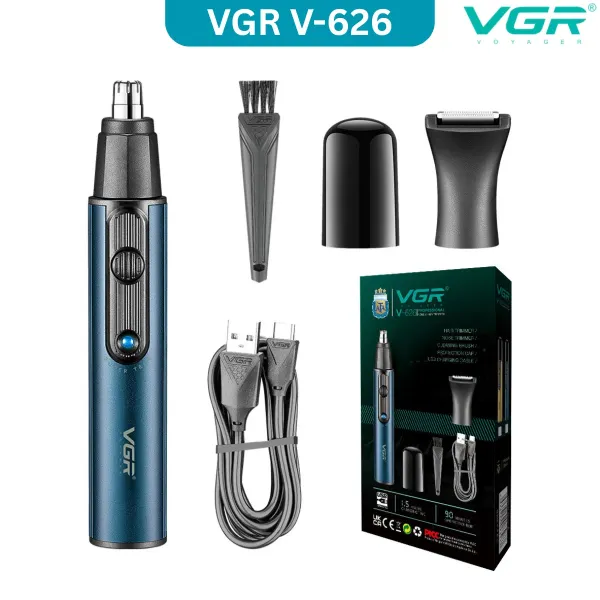 VGR V-626 Rechargeable 2-in-1 Nose & Detail Hair Trimmer - selected variant