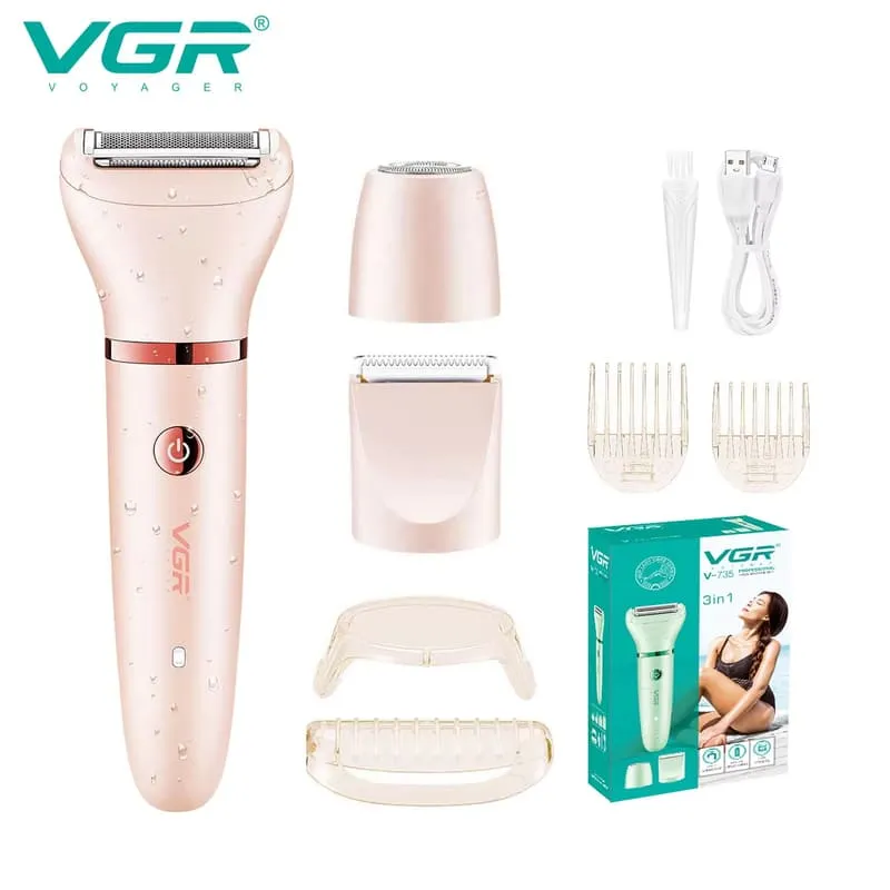VGR V 735 3 In 1 Lady Shaver & Grooming Kit 3