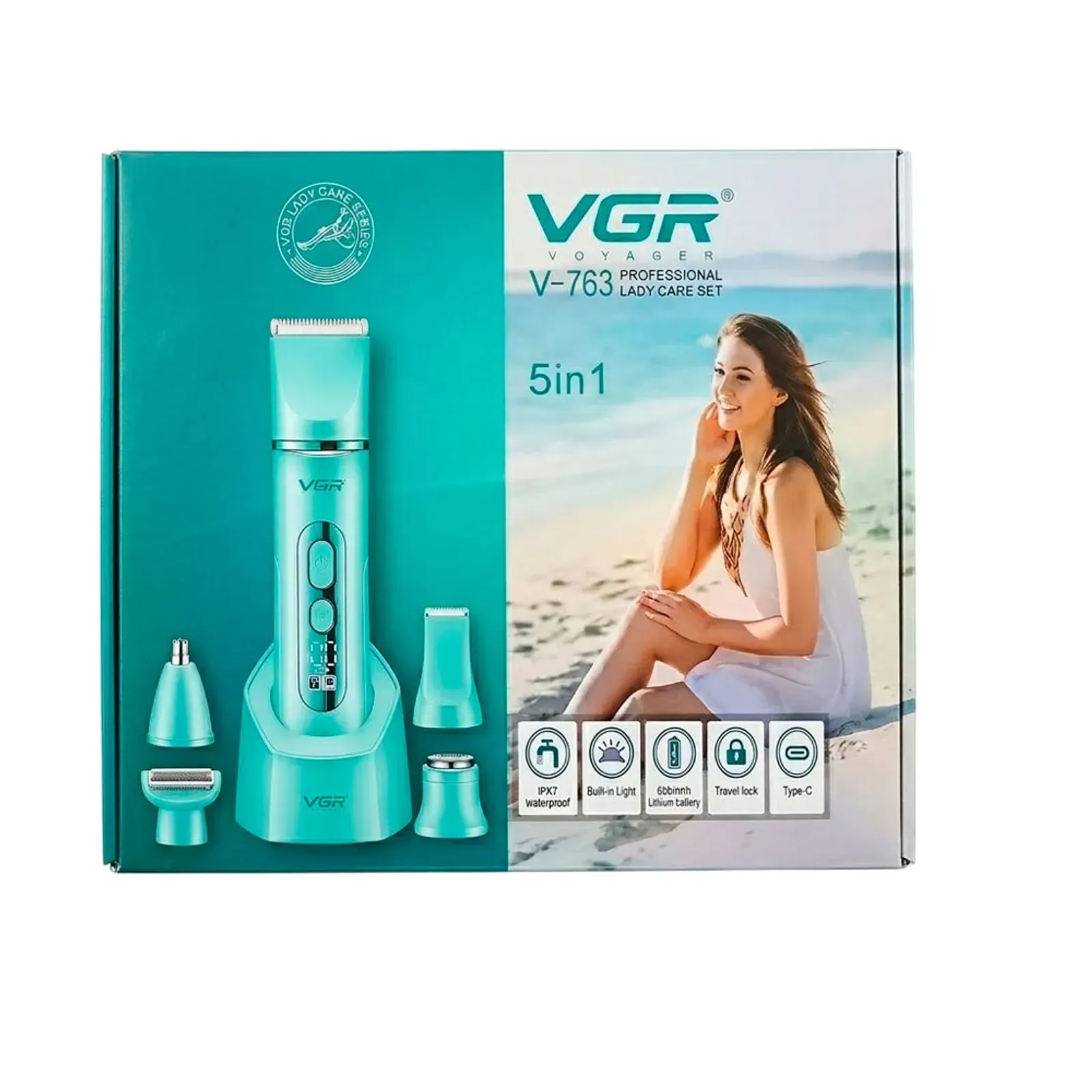 VGR V-763 5-in-1 Grooming Kit for Women - selected variant