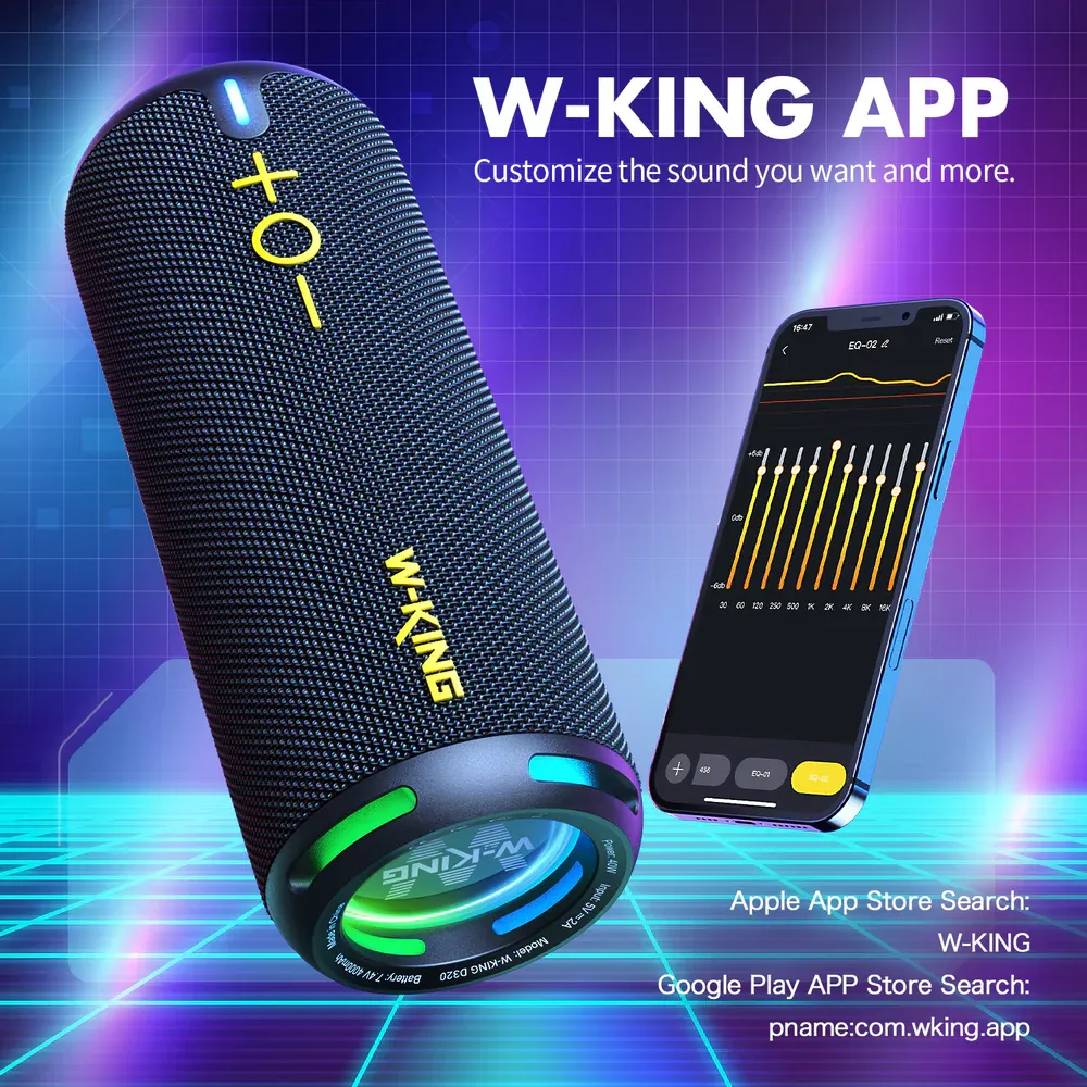 W KING D320 40W Compact Bluetooth Speaker for Travel 2