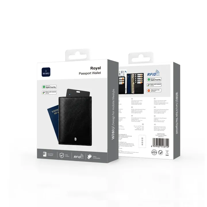 WiWU Royal Passport Wallet FM RFID Travel Wallet with Find My Card Slot 1