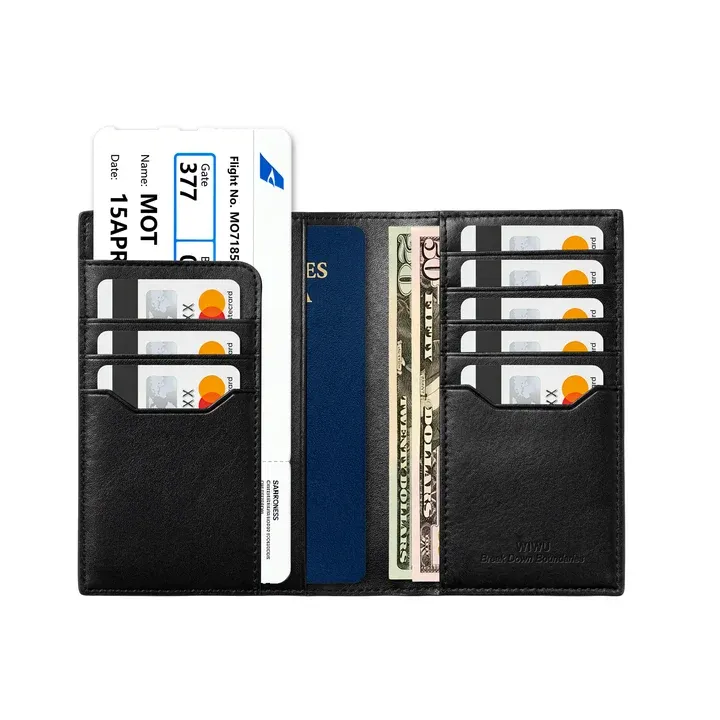 WiWU Royal Passport Wallet FM RFID Travel Wallet with Find My Card Slot
