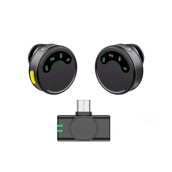 WiWU Wi-WM010 AI Noise-Canceling Magnetic Clip-on Wireless Microphone