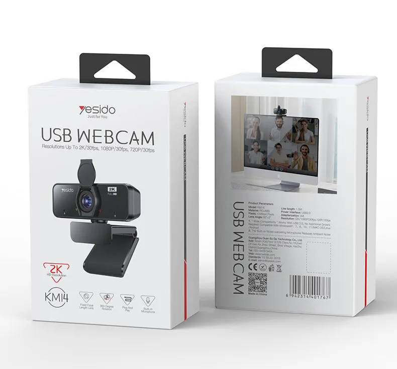 Yesido KM14 2K 4.0MP HD USB Webcam 2