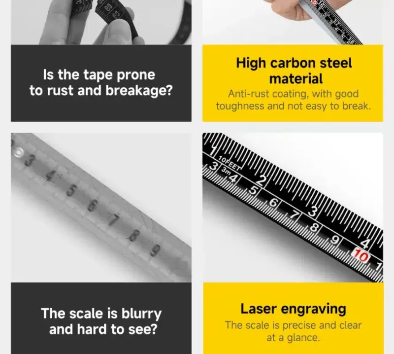 Atuman Tp1 High Precision Self Locking Tape Measure