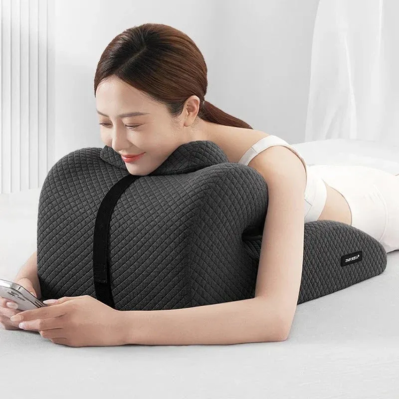 Back Pillow Wedge Bed Pillow Rest For Bed Sitting Up Adult Memory Foam Pillow Back And Leg Pain Relief Acid Reflux Anti Snoring 6