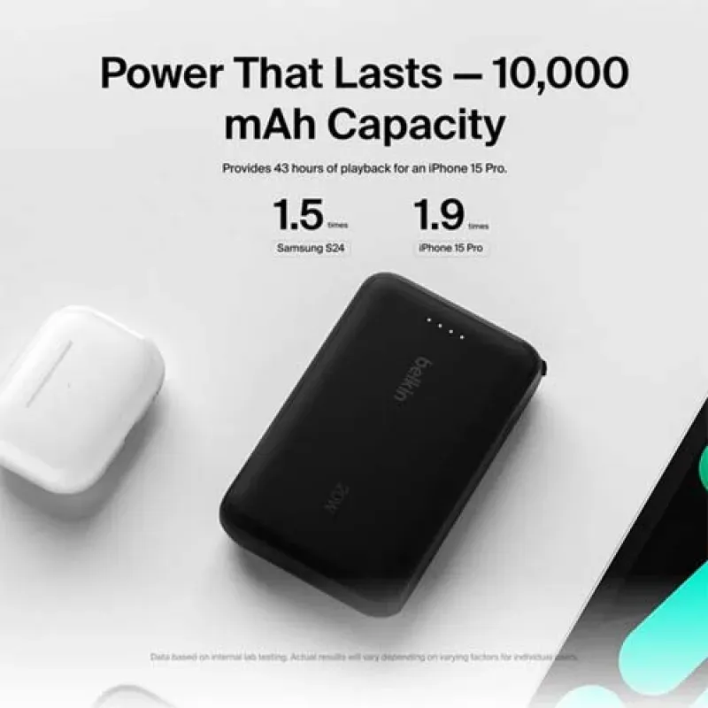 Belkin Boostcharge 20w Bpb021 Power Bank 10k With Intergrated Cable 1