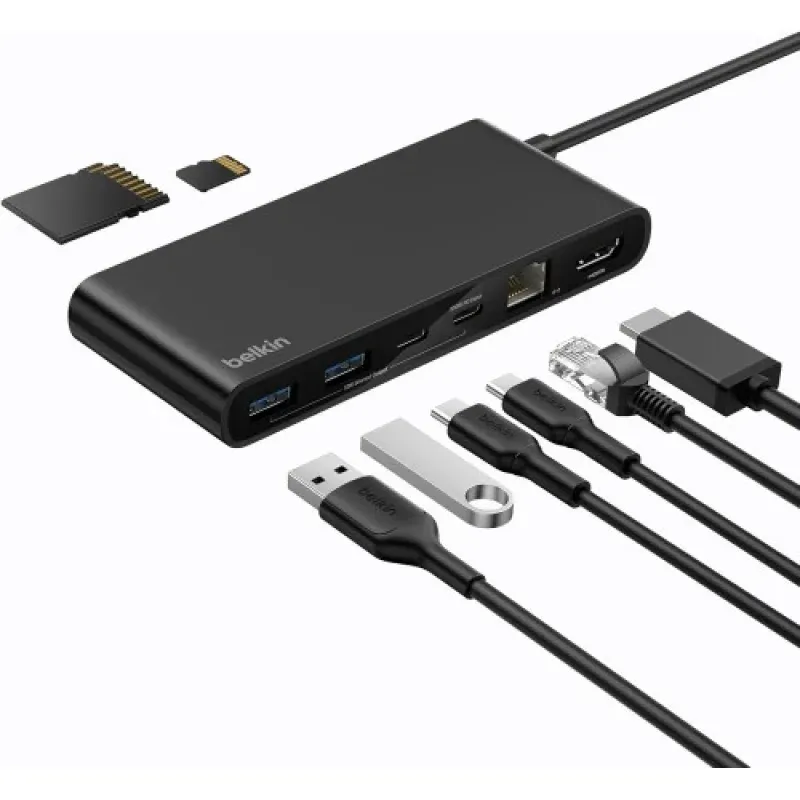 Belkin Inc024fqbk Connect 8 In 1 Usb C Hub 2