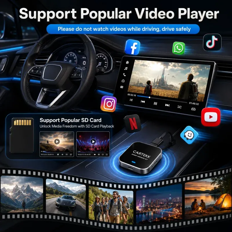 Cartekk Ai Box Wireless Android Auto 3in1 Carplay 8