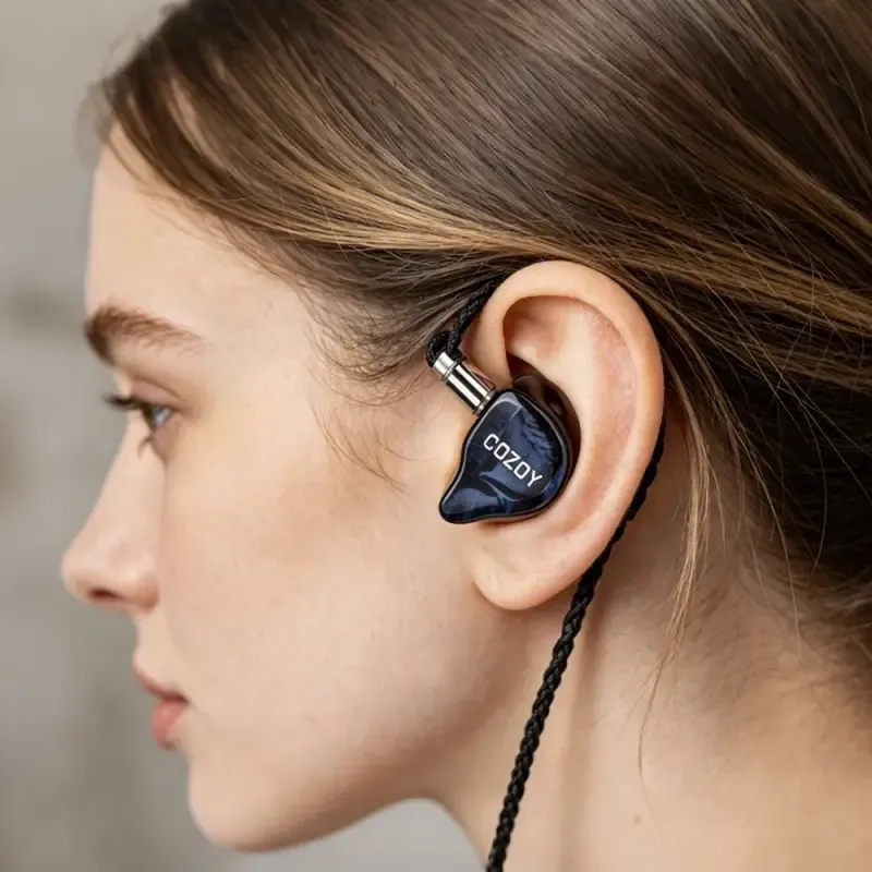 Cozoy D2 Iem Wearing Fit Lifestyle