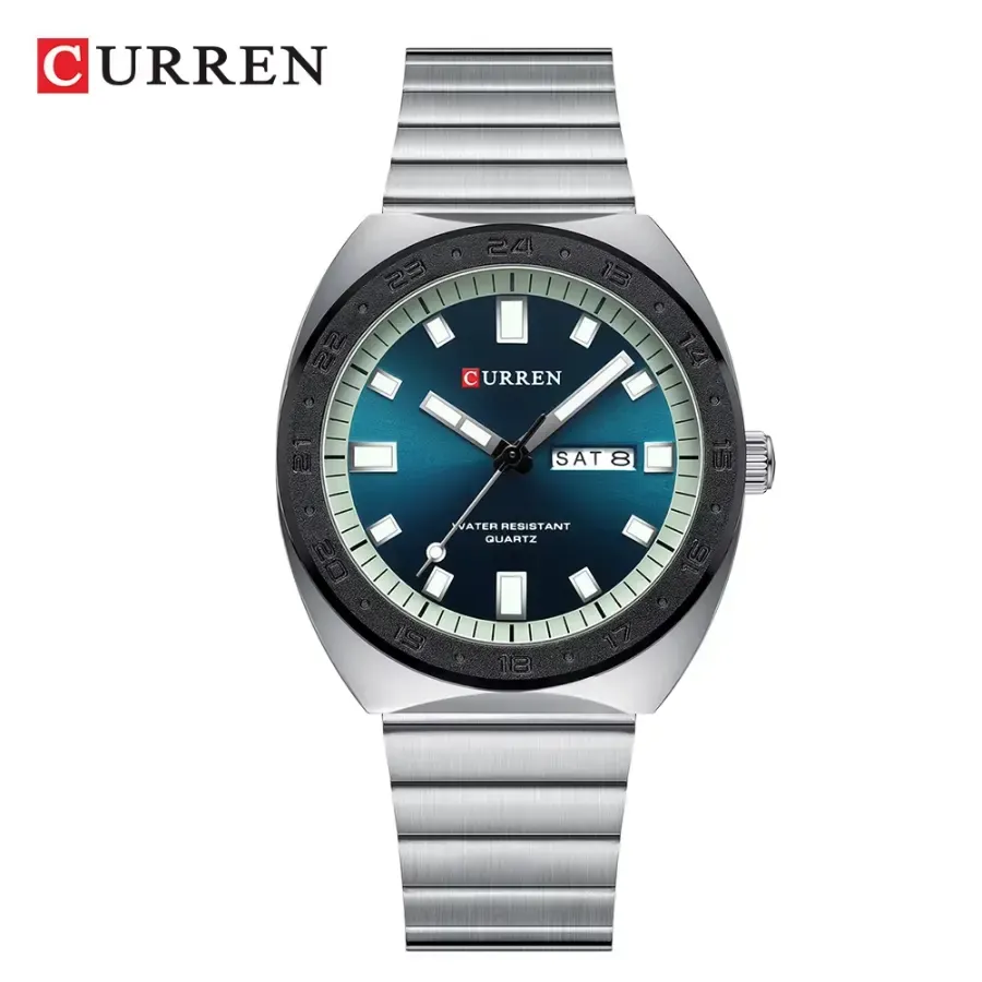 Curren 8473 silver blue