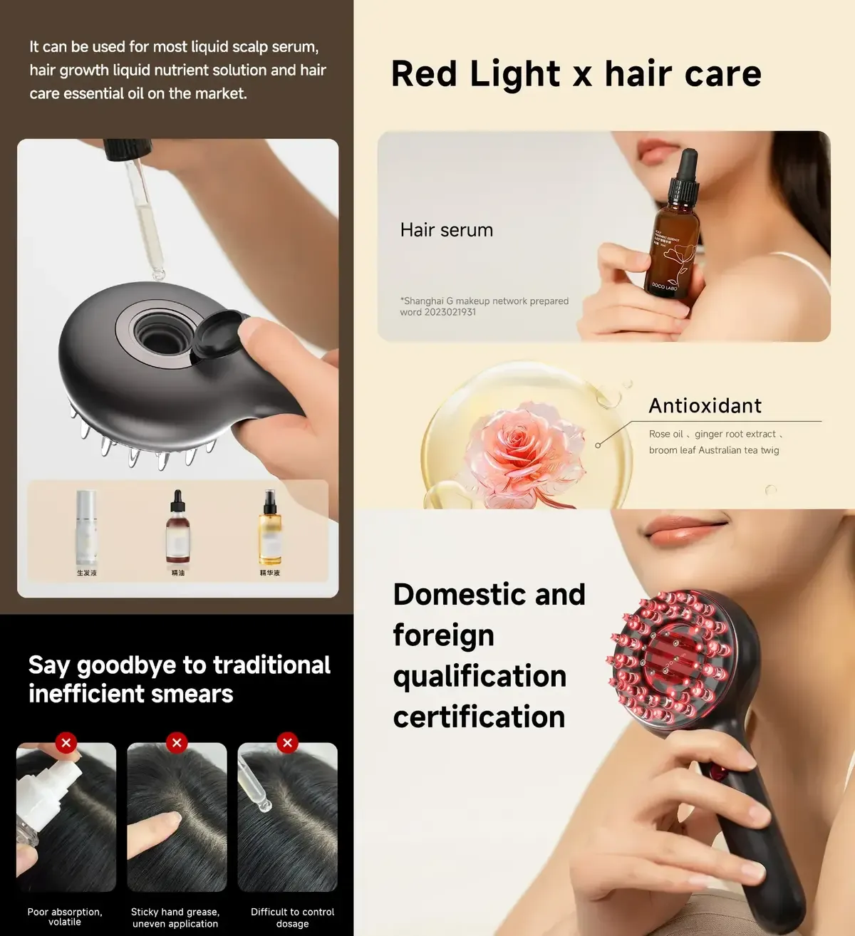 Doco Electric Scalp Massage Comb Sc001 2