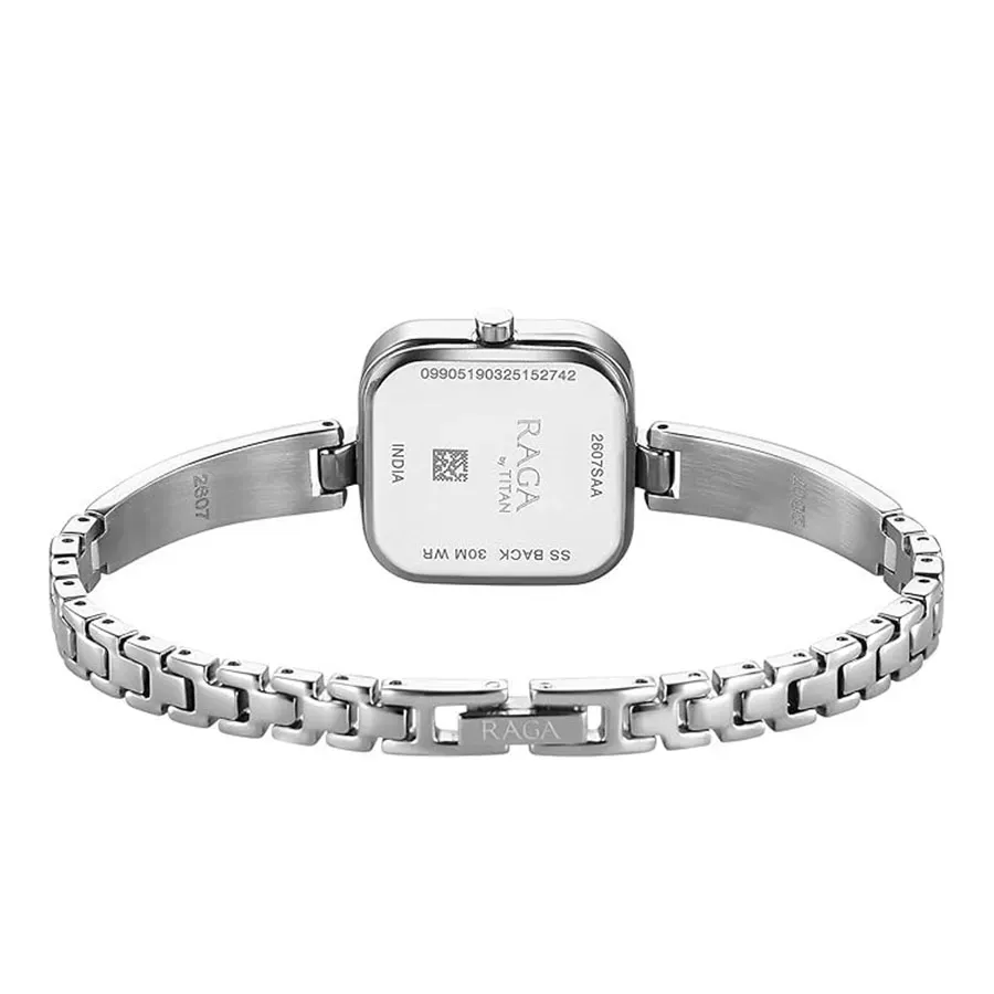 Dong Ho Nu Titan Raga Square Analogue Watch 2607sm02 Mau Bac 6961bdfc301f7 10012026094828