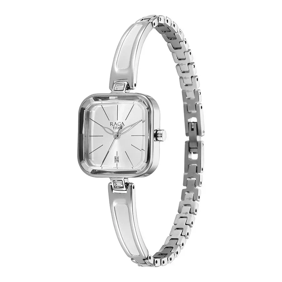 Dong Ho Nu Titan Raga Square Analogue Watch 2607sm02 Mau Bac 6961bdfc306af 10012026094828