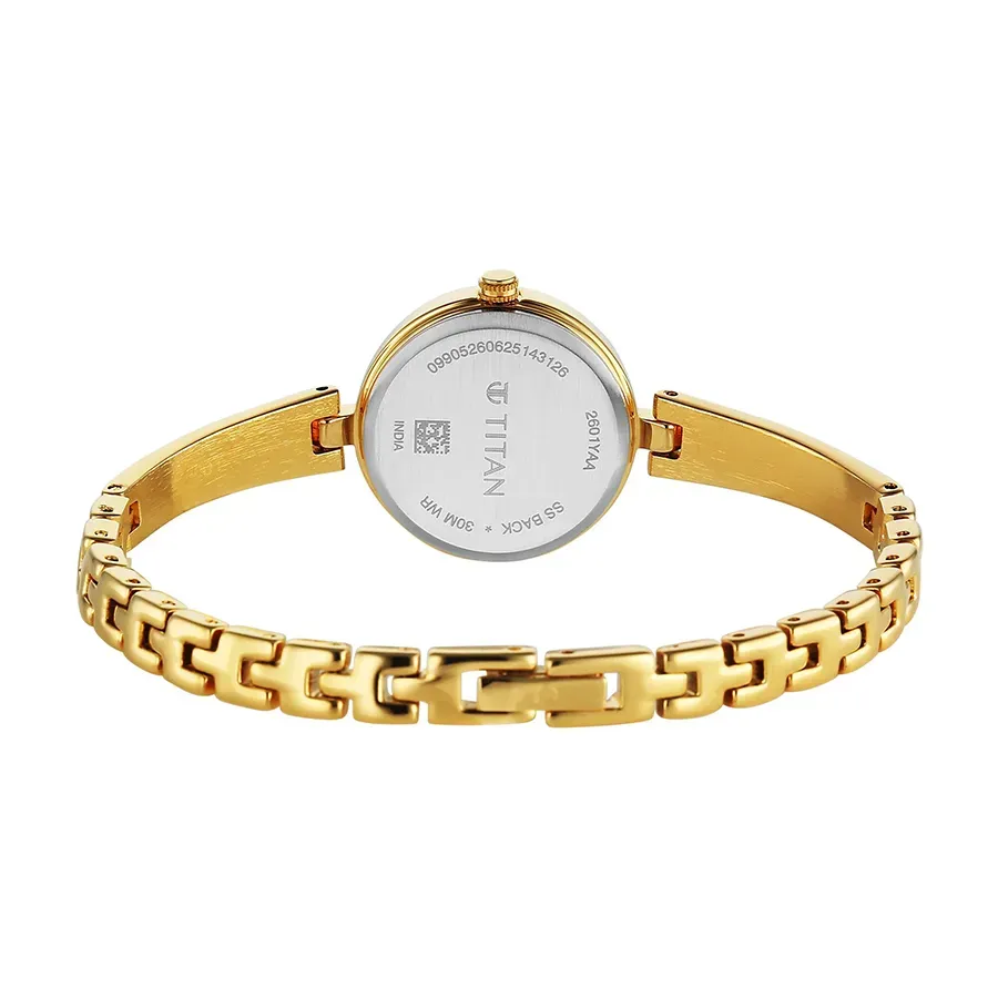Dong Ho Nu Titan Silver Dial Gold Metal Strap Analog Watch For Women 2601ym06 Mau Vang Gold 69649f05d502a 12012026141309