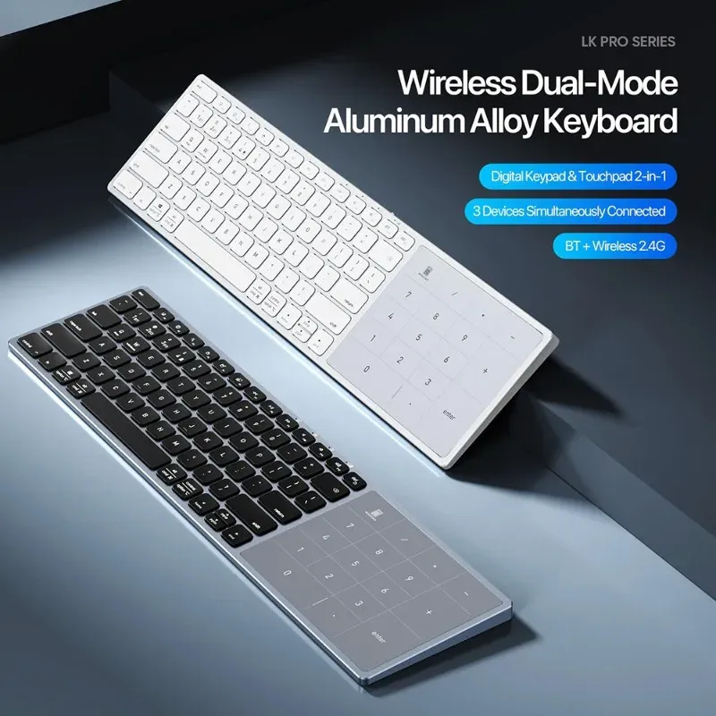 Dux Ducis Lk Pro Series Dual Mode Aluminum Alloy Wireless Keyboard 3