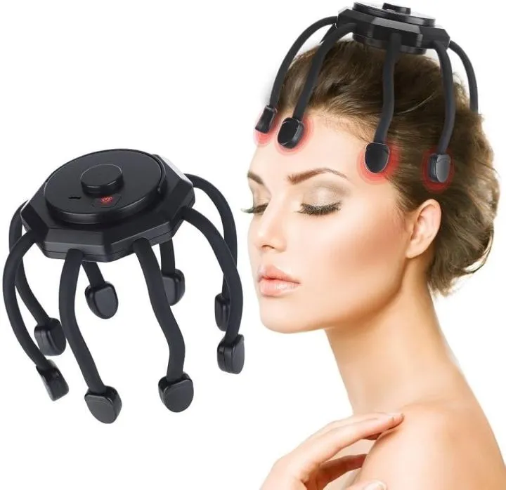 Electric Head Massager Octopus Scalp Massager Therapy Device