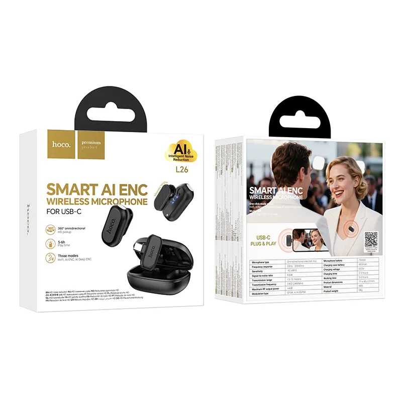 Hoco L26 Type C Wireless Microphone 09