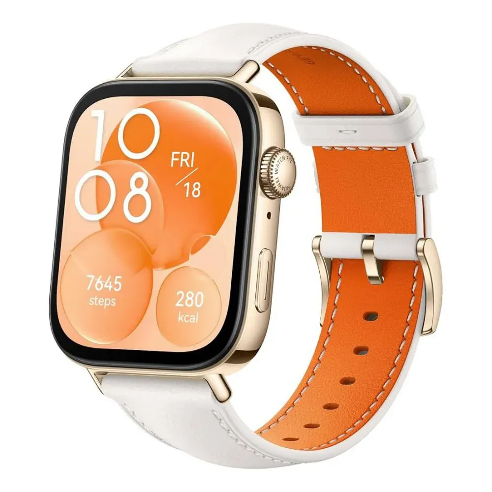 Huawei Watch Fit 3 Amoled Display White Leather 5