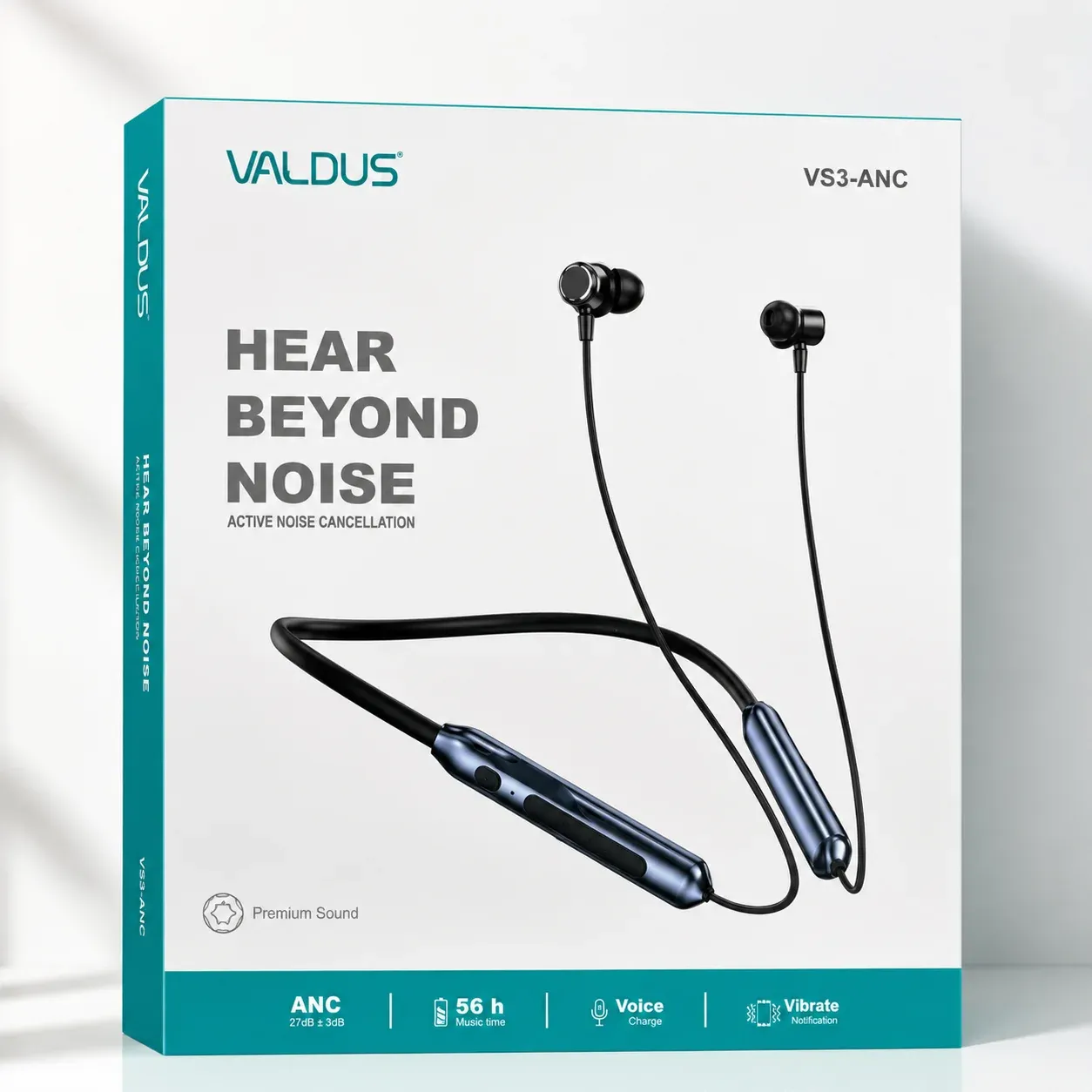 VALDUS VS3-ANC Neckband Bluetooth Earphone