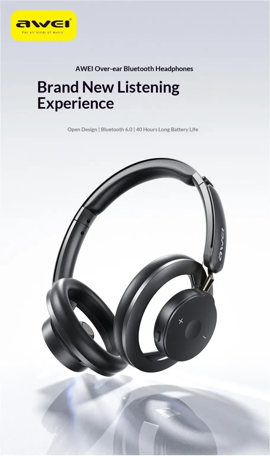 Awei AT33 Hi Definition wireless headphones price in bd shopz.BD