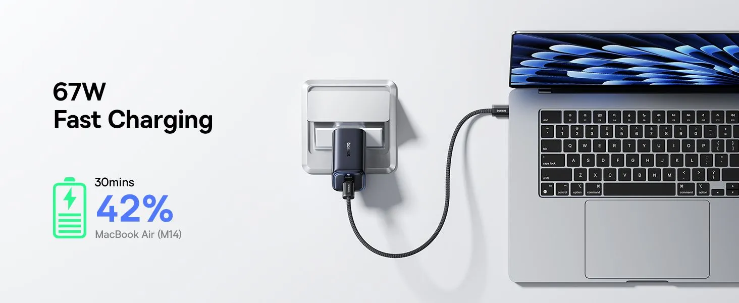 Baseus PicoGO AE11 67W PD Charger 2C+U