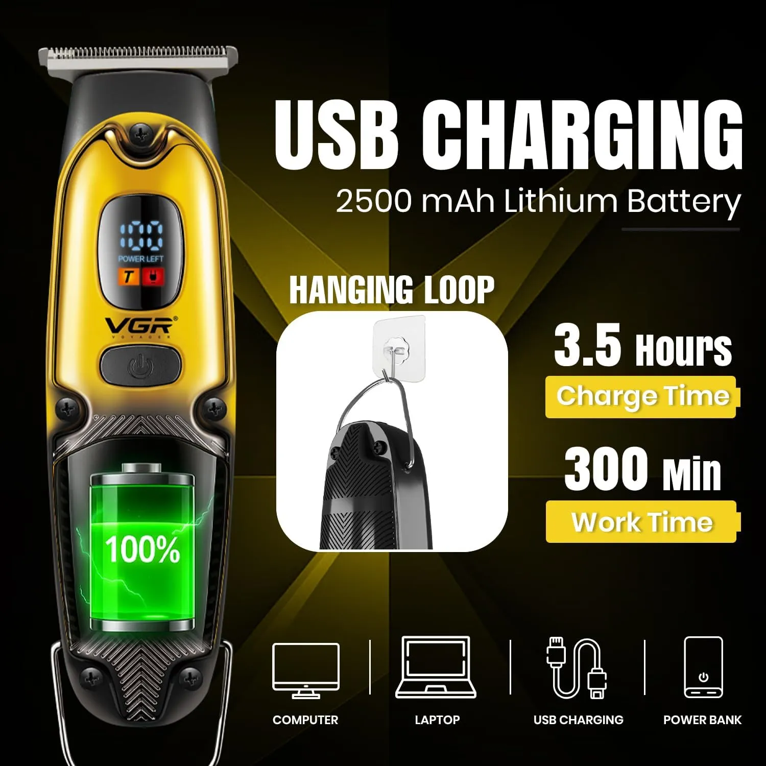 VGR V-981 Professional Hair Trimmer