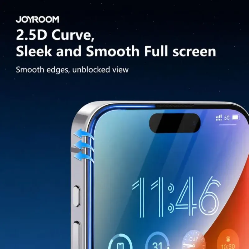 Joyroom Iphone 18 Pro 18 Pro Max 2 5d Hd Tempered Glass Screen Protector 1