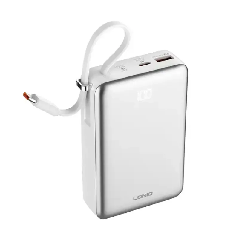 Ldnio Pq44 65w 20000mah Magnetic Wireless Power Bank With Usb C Cable 1