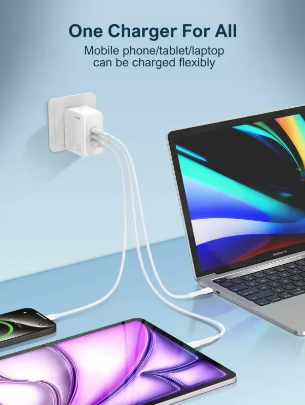 Ldnio Q7 Mi 67w Gan Fast Charger 3 Port Usb C Power Adapter 3