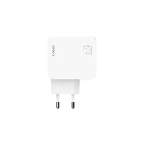 Ldnio Q7-Mi 67W GaN Fast Charger 3-Port USB-C Power Adapter
