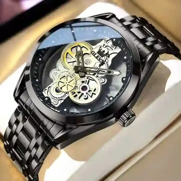 Olevs 3725 Men's Watch black