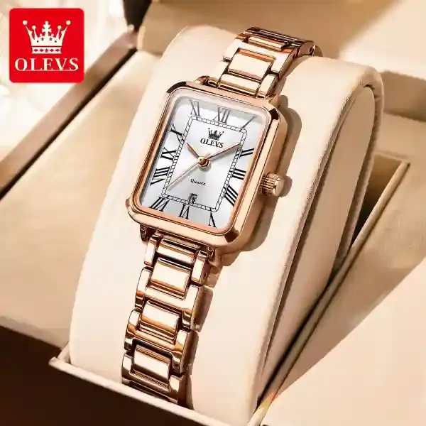 Olevs 5641 Women's Watch Rose White