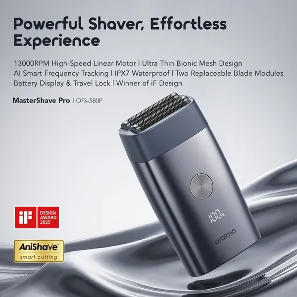 Oraimo MasterShave Pro Foil Shaver 13000RPM  3