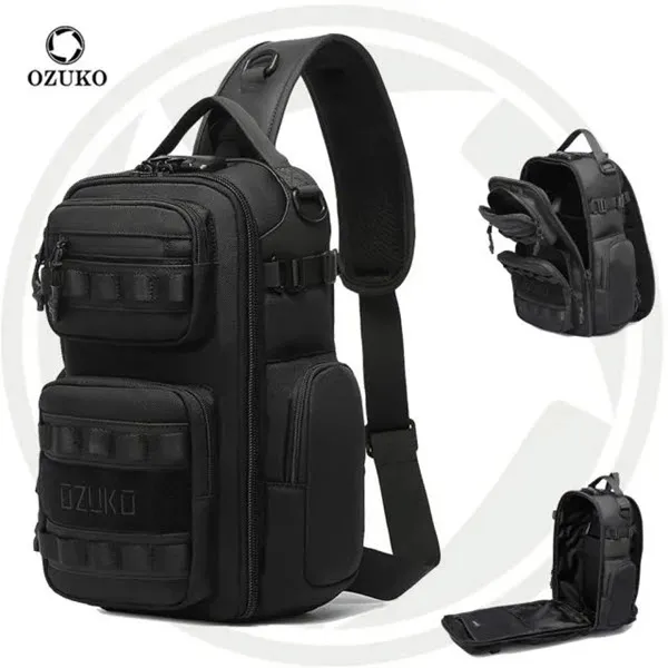 Ozuko 9812 New Designer Sling Bag Mens Crossbody Casual Travel Shoulder Shoulder Chest Bag For Men 5