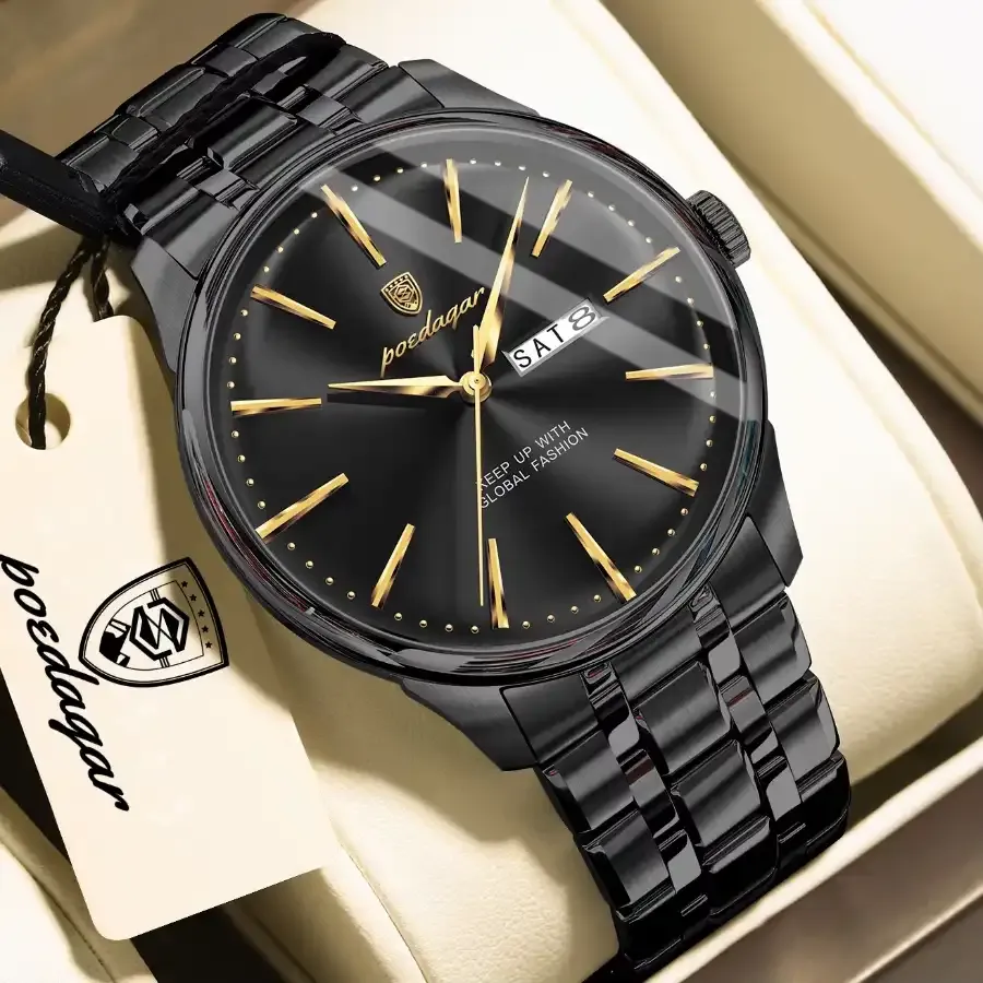 Poedagar 843 Men's Watch Black