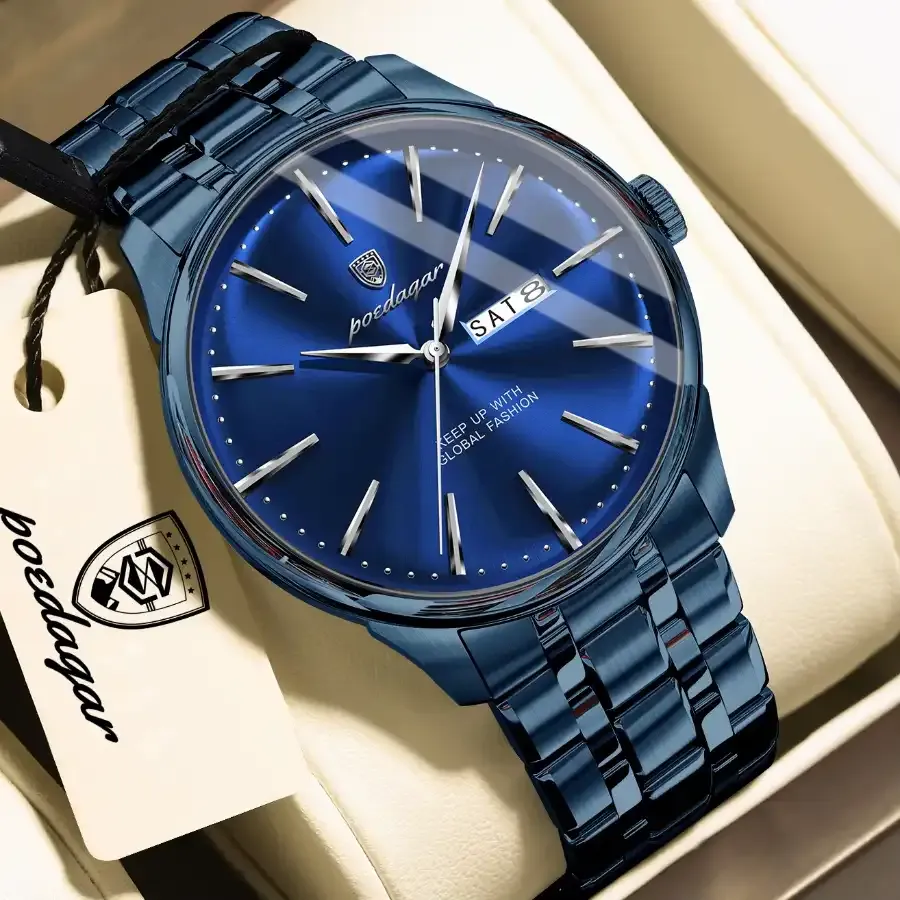 Poedagar 843 Men's Watch Blue