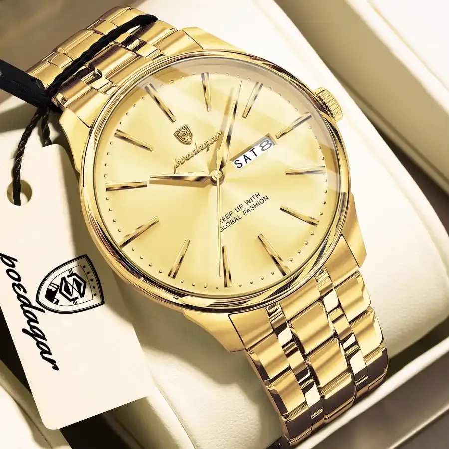Poedagar 843 Men's Watch Gold