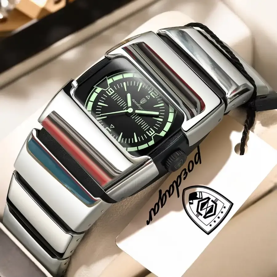 Poedagar 846 Men Quartz Watch - Silver Green
