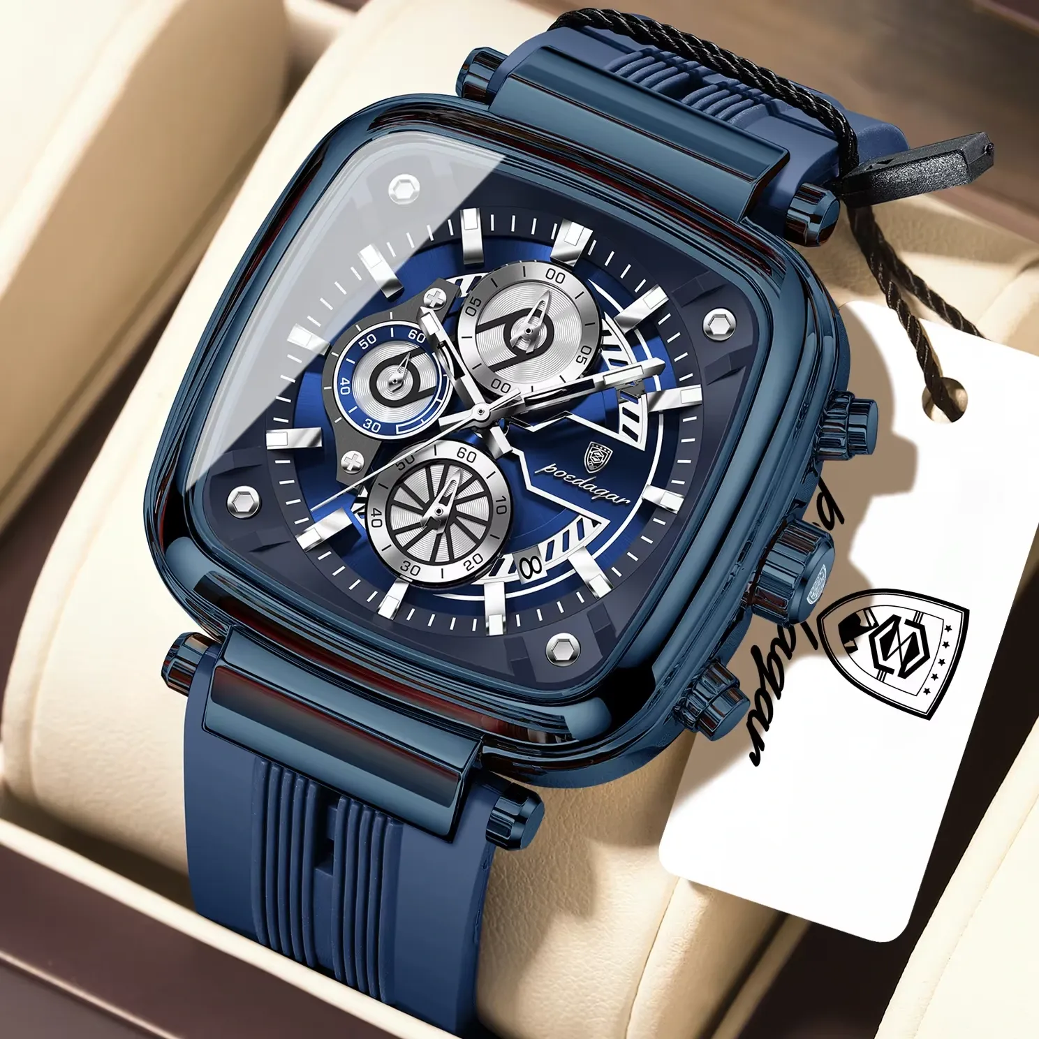 Poedagar 849 Mens watch Blue