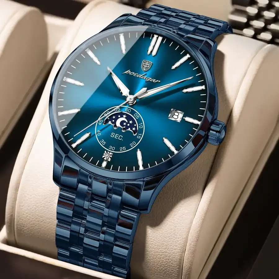 Poedagar 854 Men's Watch - Blue