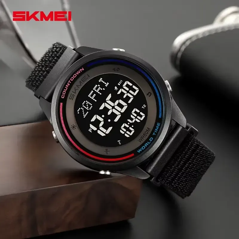 Skmei 2412 Nylon straps Digital Watch