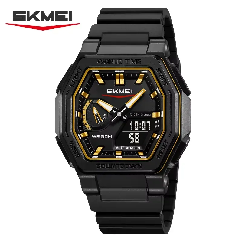 Skmei 2438 Sport Watch Black Gold