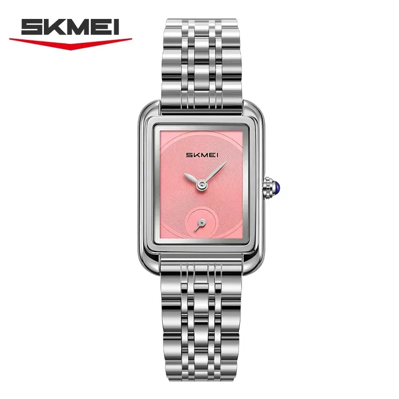 Skmei 2670 Women Watch Silver Pink