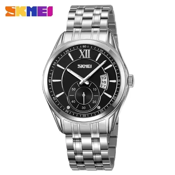 Skmei 9319 Men's Watch Silver Black