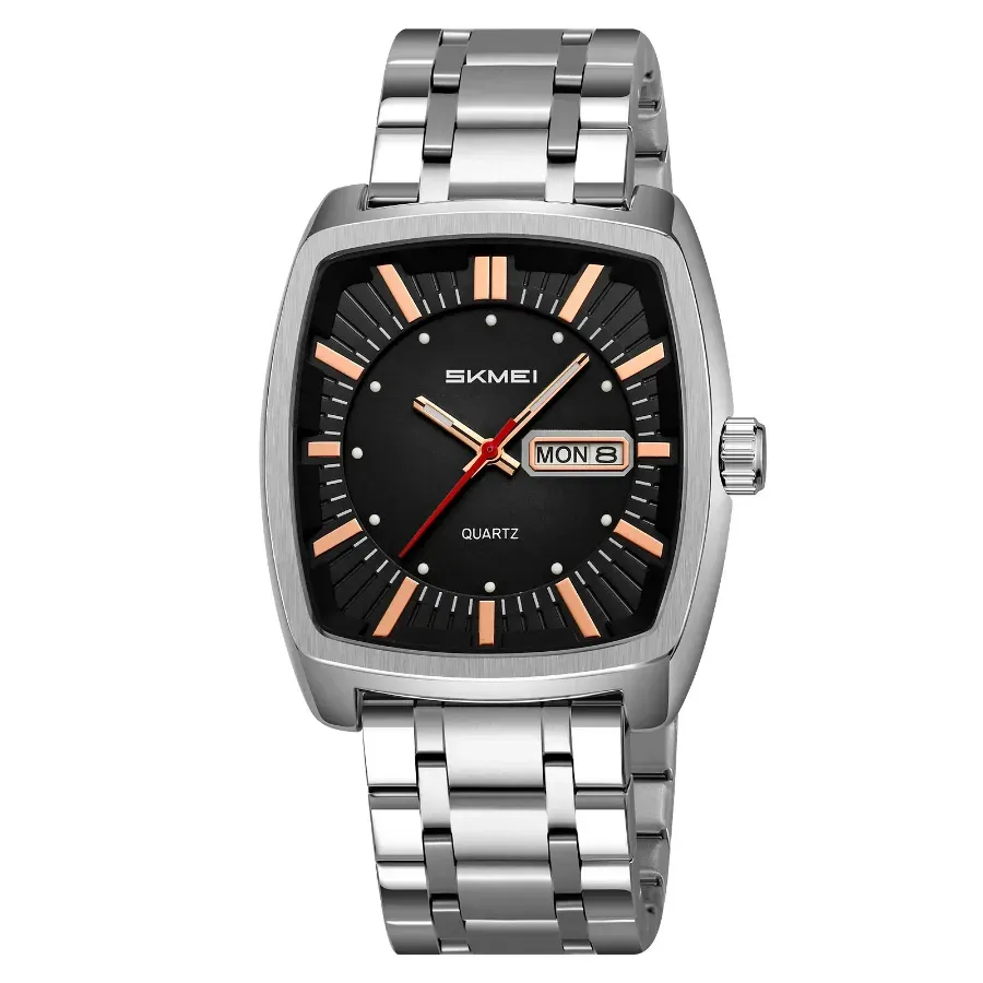 SKMEI 9354 Men's Square dail Watch Silvery-Black