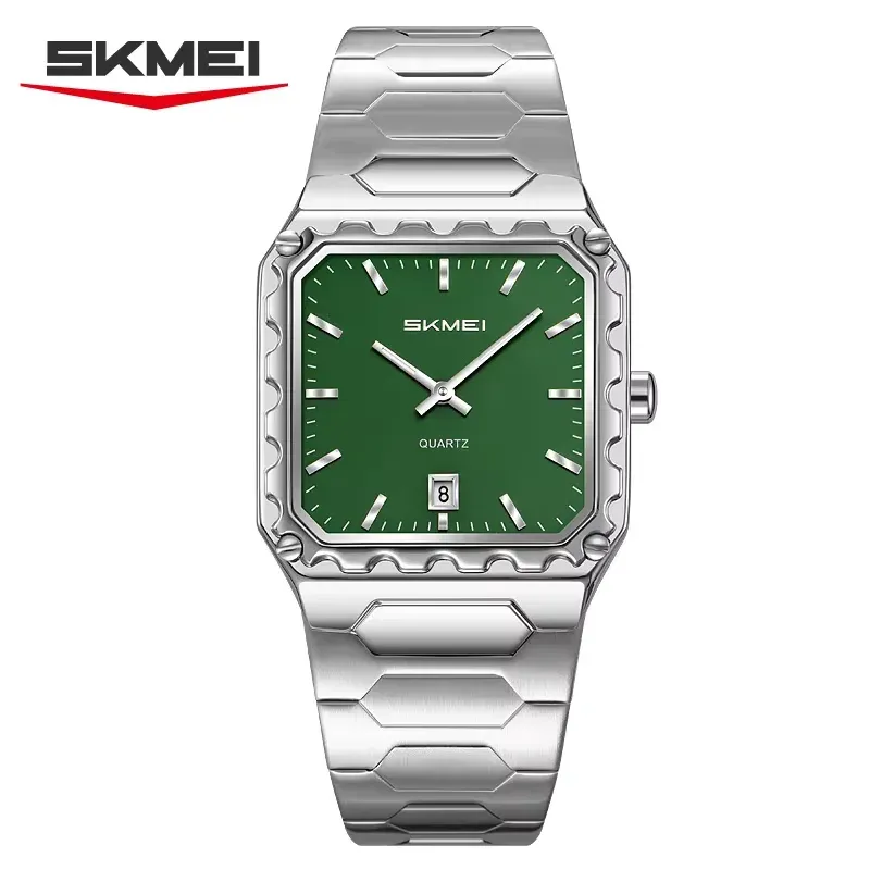 Skmei 9383 Men Watch Silver Green