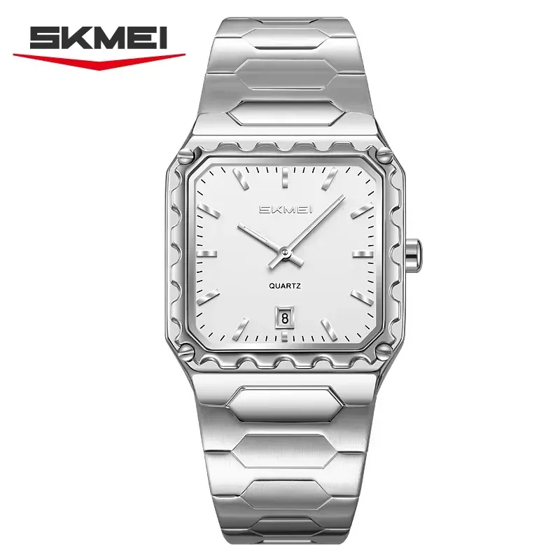 Skmei 9383 Men Watch Silver White