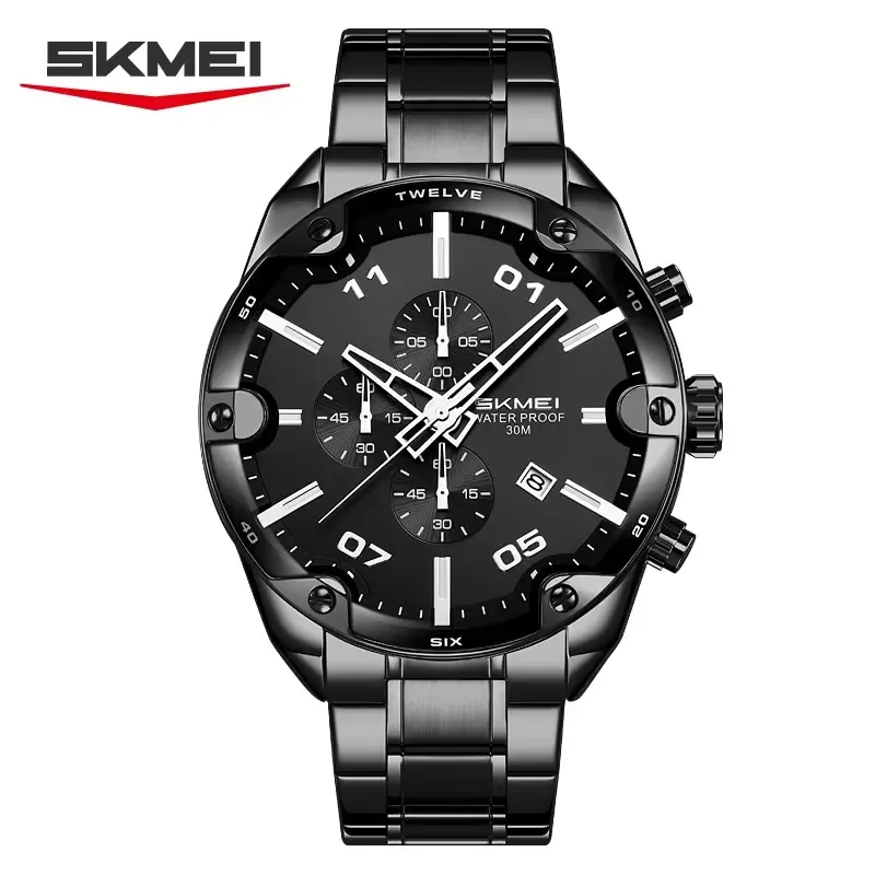 Skmei 9387 Quartz Wristwatch Black