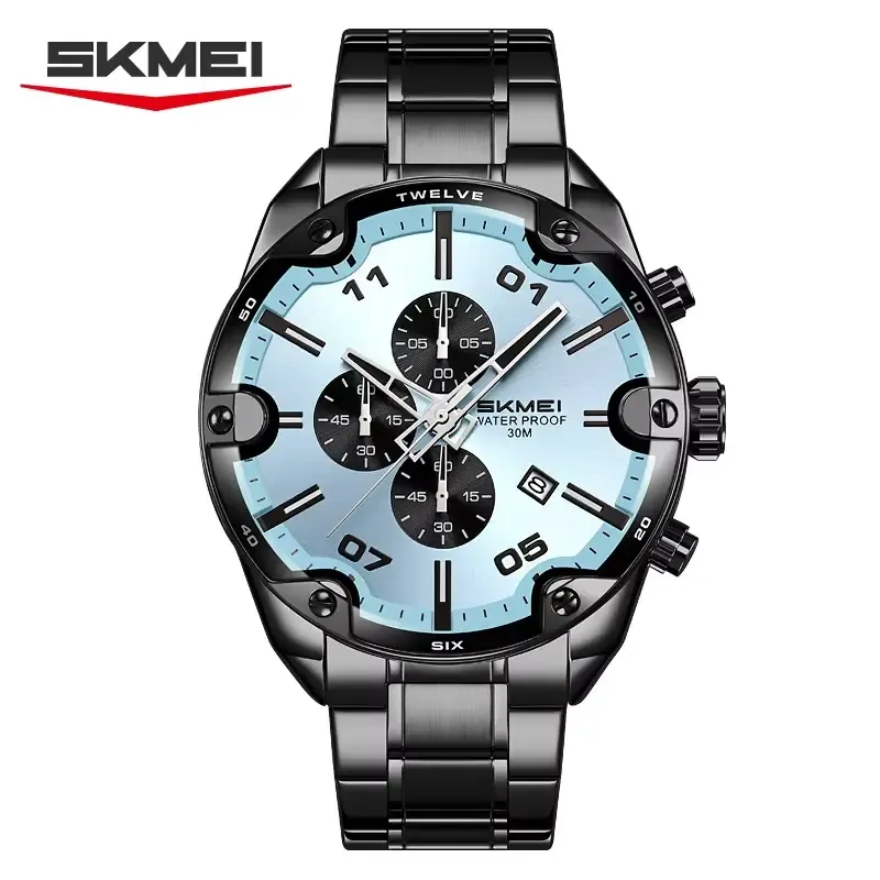 Skmei 9387 Quartz Wristwatch Black Blue